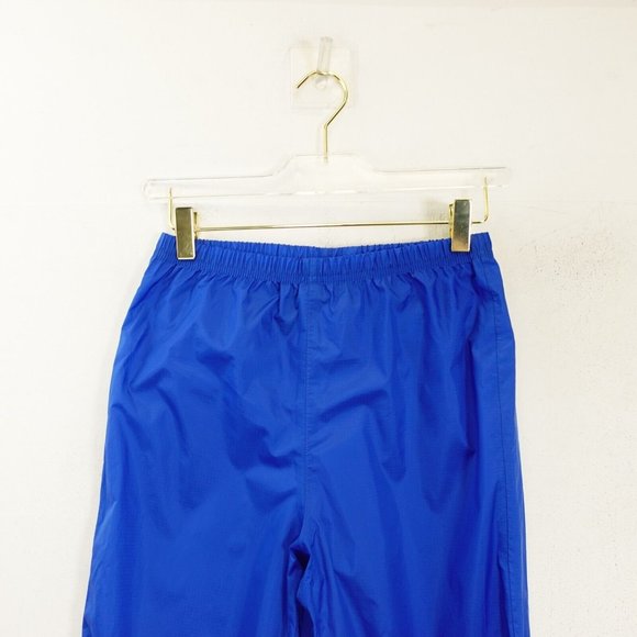LL BEAN Kids Windbreaker Jogger Pants 10 Blue Nylon Rain Sport Stretch Outdoor - Picture 3 of 11